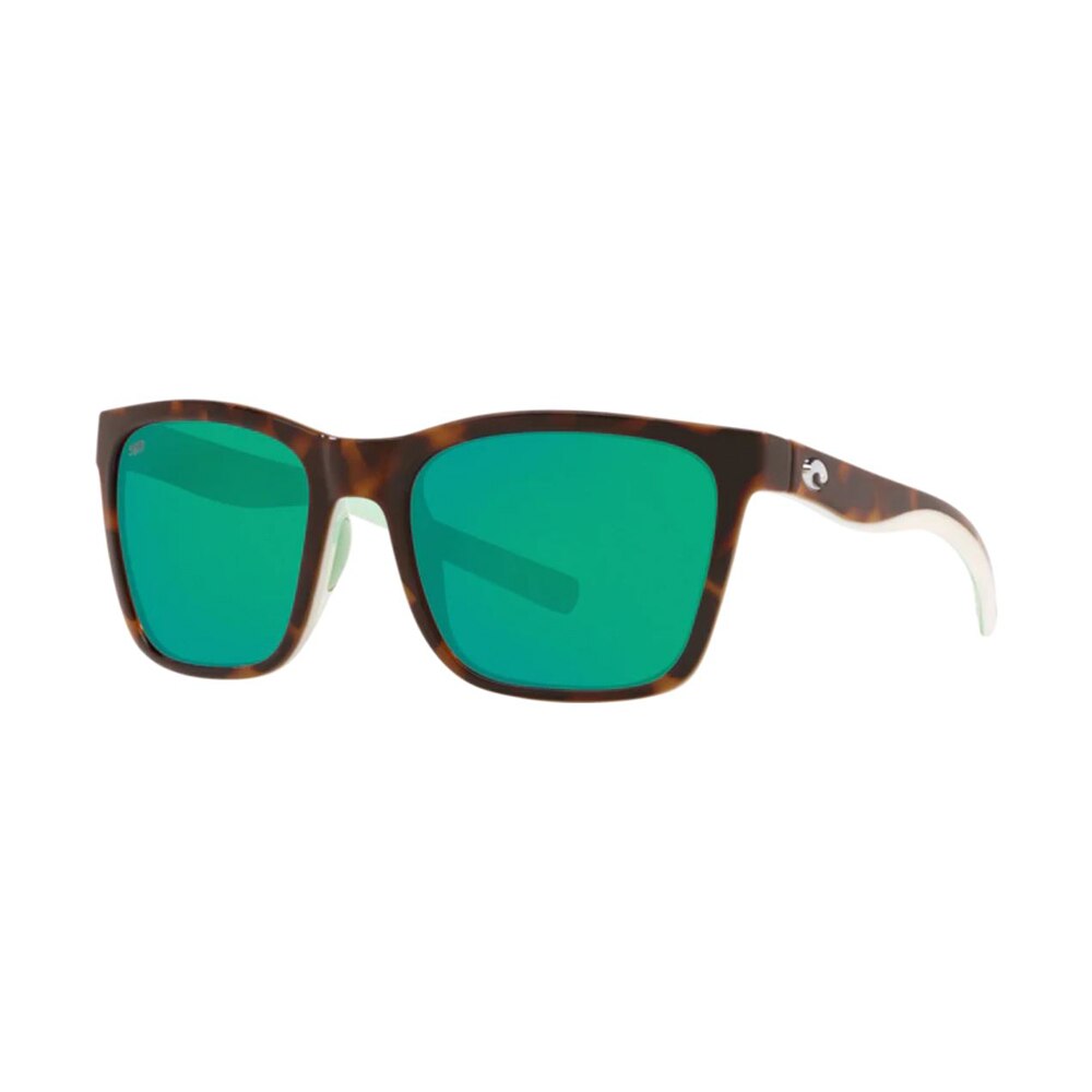 Costa Panga Sunglasses Polarized in Shiny Tortoise with Green Mirror 580P